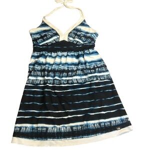 The North Face Blue and White Swim Coverup